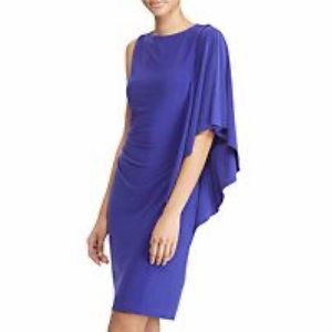 Lauren Ralph Lauren flutter sleeve jersey dress